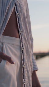 The Gauze Button Down Dress