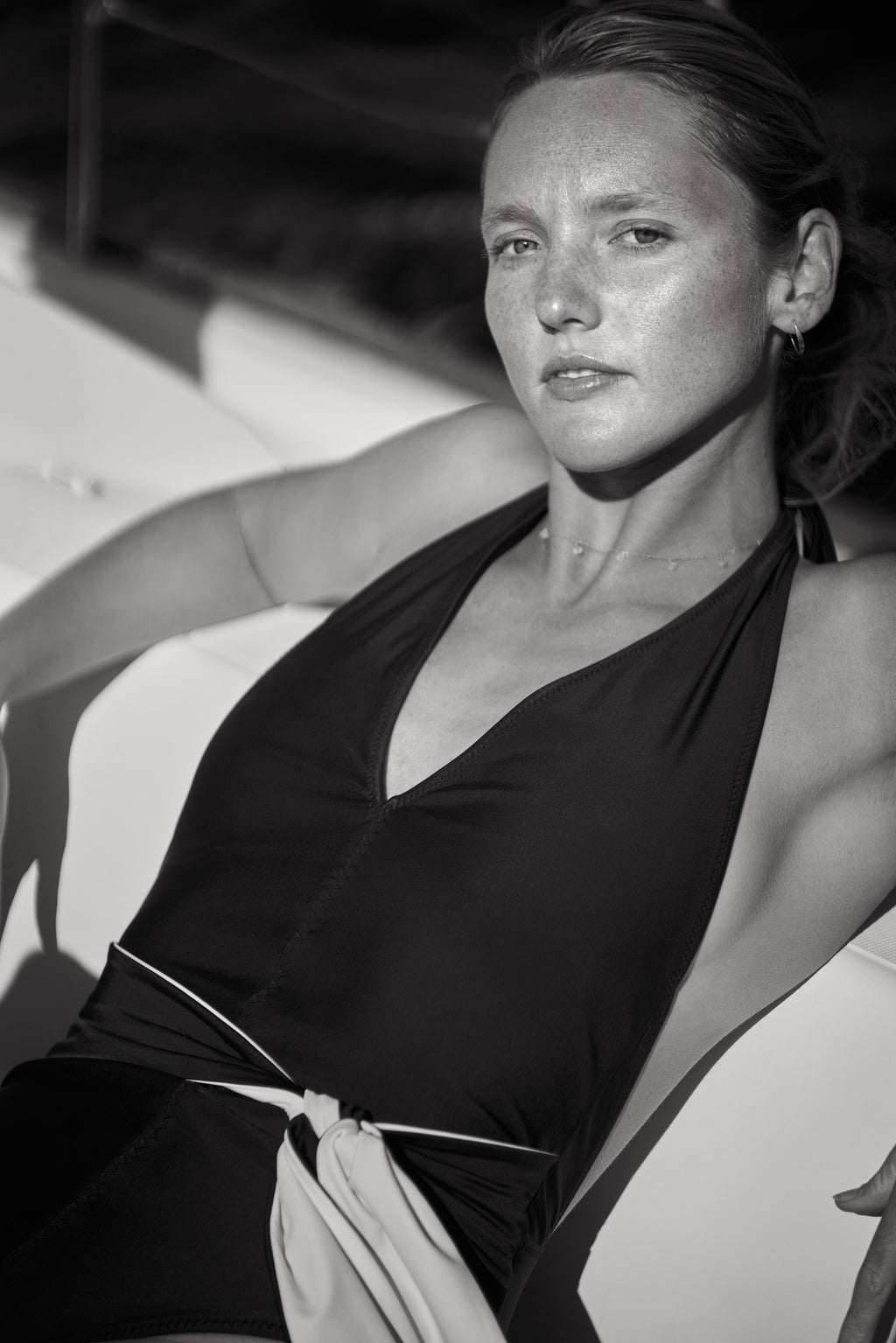 THETOE thetoé Kolonaki Tie Neck Onepiece Kolonaki Tie Neck Onepiece – THE TOÉ