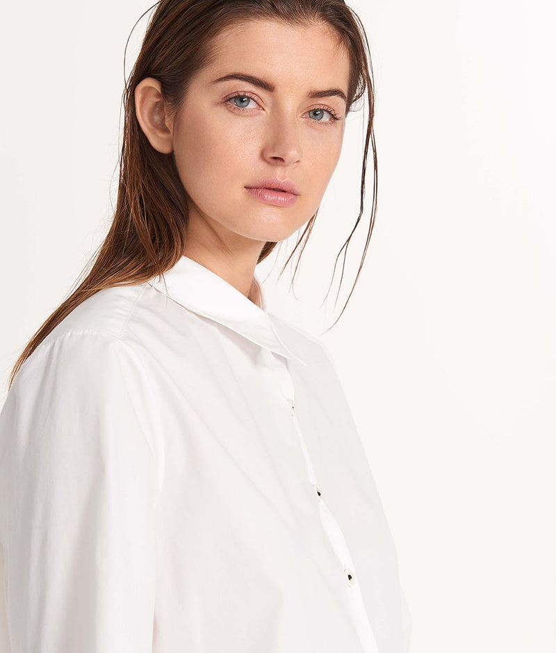 Extra-Long White Ansea Button Down Shirt – ansea